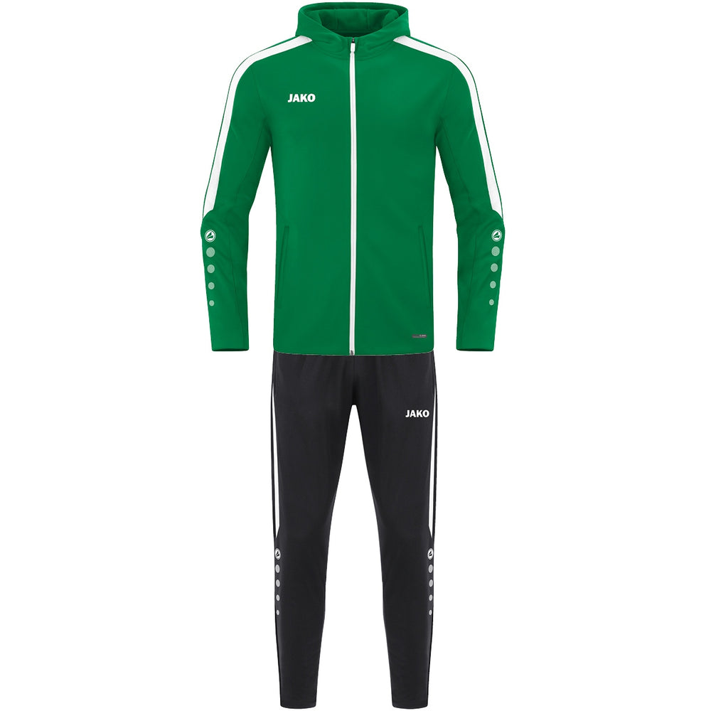 JAKO Trainingsanzug Polyester Power mit Kapuze (sportgrün)