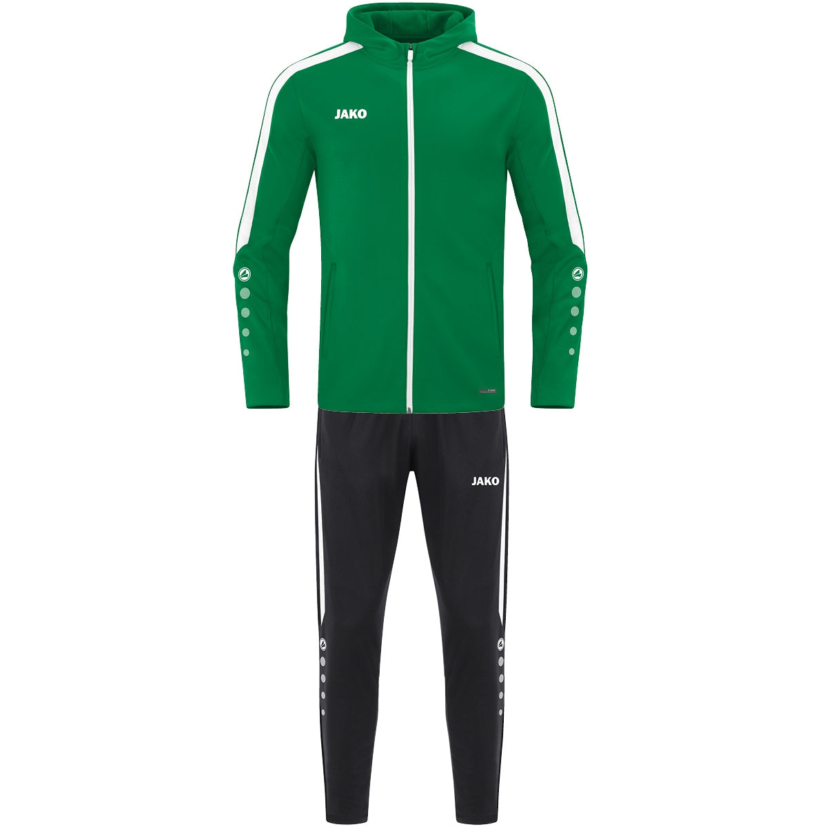 JAKO Trainingsanzug Polyester Power mit Kapuze (sportgrün)