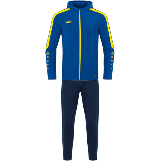 JAKO Trainingsanzug Polyester Power mit Kapuze (royal/citro)