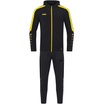 JAKO Trainingsanzug Polyester Power mit Kapuze Unisex Schwarz
