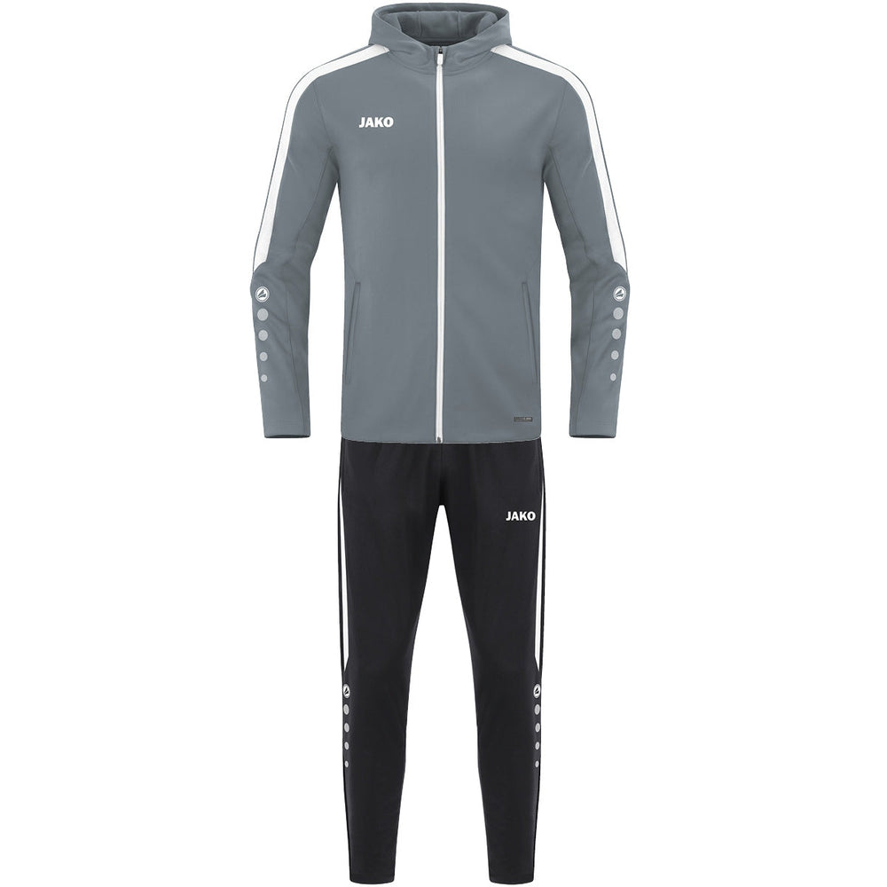 JAKO Trainingsanzug Polyester Power mit Kapuze Unisex Grau