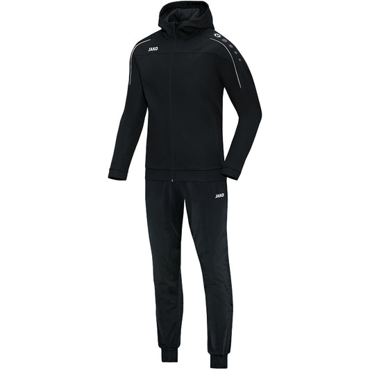 JAKO Trainingsanzug Polyester Classico mit Kapuze Damen Schwarz
