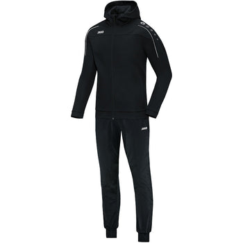 JAKO Trainingsanzug Polyester Classico mit Kapuze Unisex Schwarz