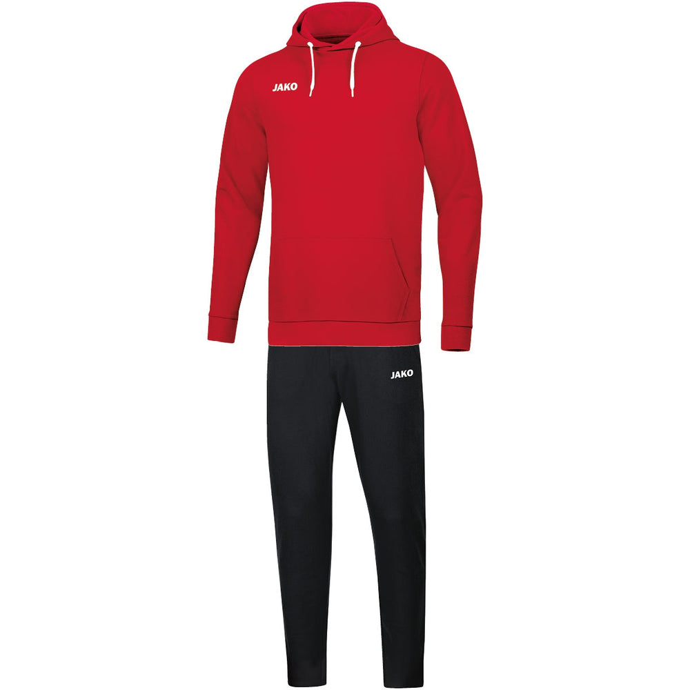 JAKO Jogginganzug Base mit Kapuzensweat Kinder Rot
