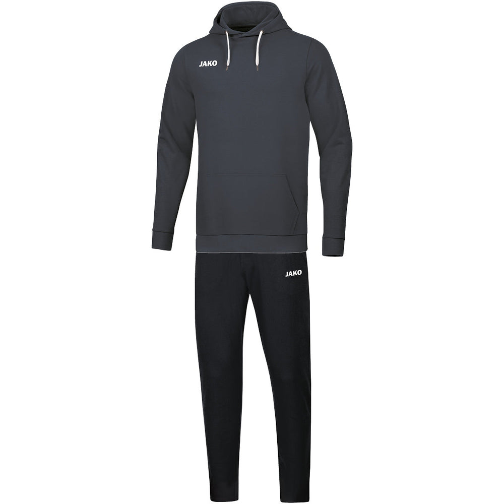 JAKO Jogginganzug Base mit Kapuzensweat Kinder Grau