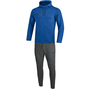 JAKO Jogginganzug Premium Basics mit Kapuzensweat Unisex Blau