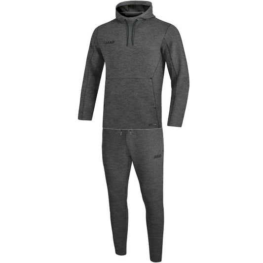 JAKO Jogginganzug Premium Basics mit Kapuzensweat Unisex Schwarz