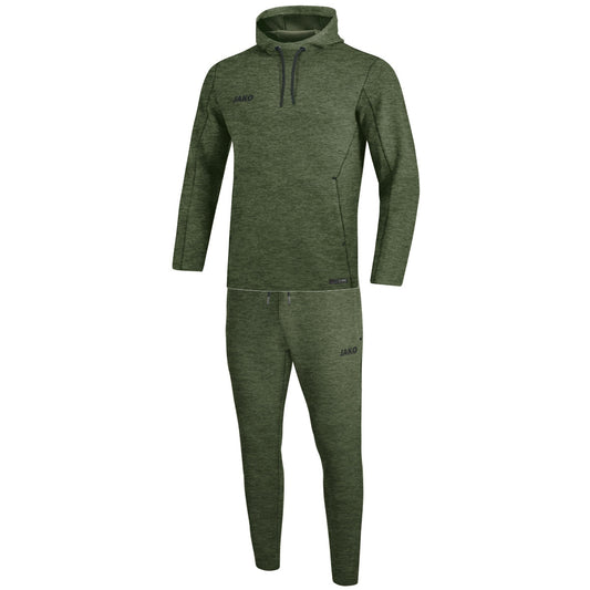 JAKO Jogginganzug Premium Basics mit Kapuzensweat Damen Grün