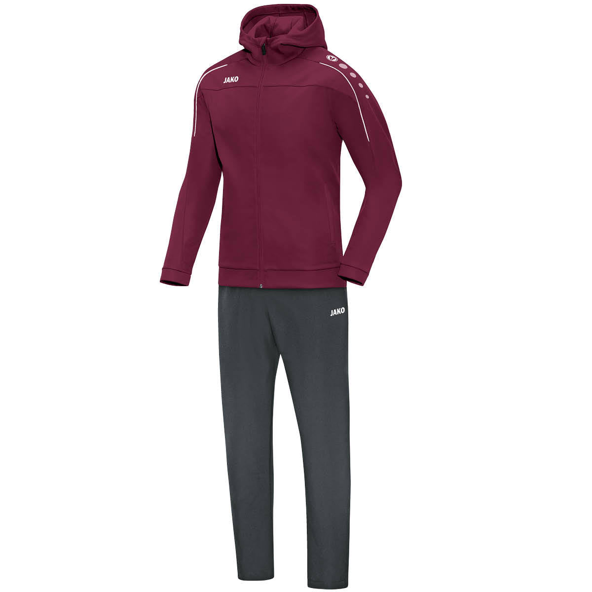 JAKO Präsentationsanzug Classico mit Kapuze Unisex Rot