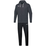 JAKO Jogginganzug Base mit Kapuze Unisex Grau