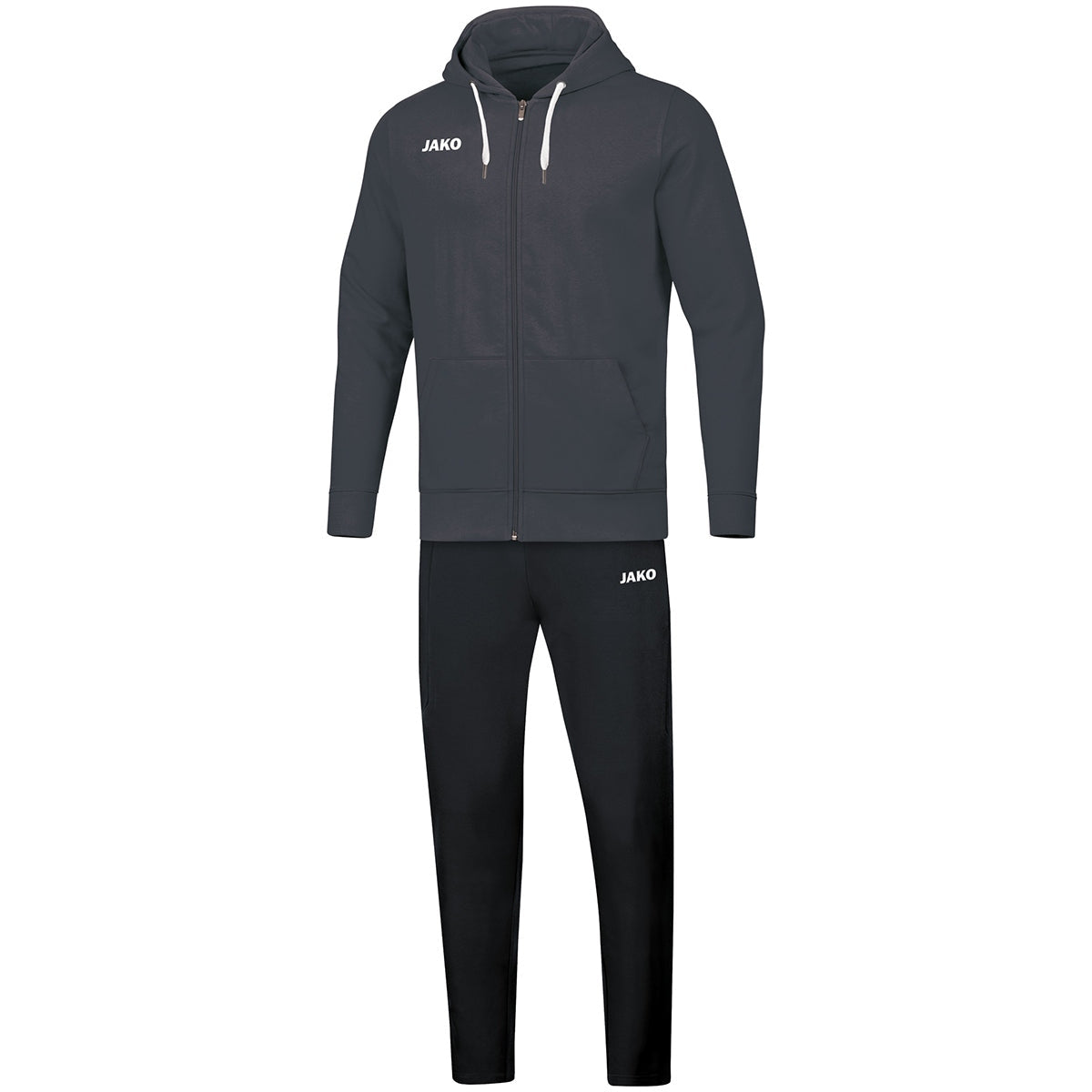 JAKO Jogginganzug Base mit Kapuze Damen Grau