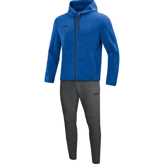 JAKO Jogginganzug Premium Basics mit Kapuze Damen Blau