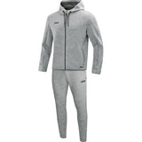 JAKO Jogginganzug Premium Basics mit Kapuze Unisex Grau