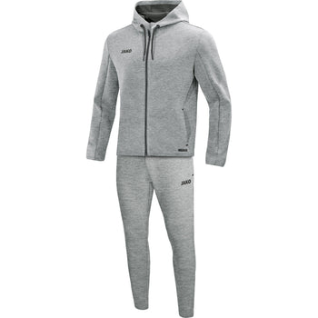 JAKO Jogginganzug Premium Basics mit Kapuze Damen Grau
