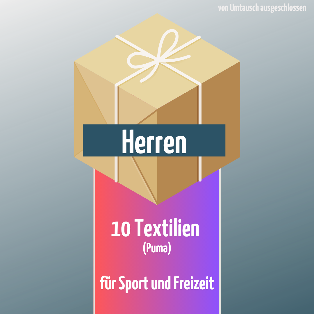🎁 MYSTERY BOX Puma: 10 Sport-Textilien (Herren)