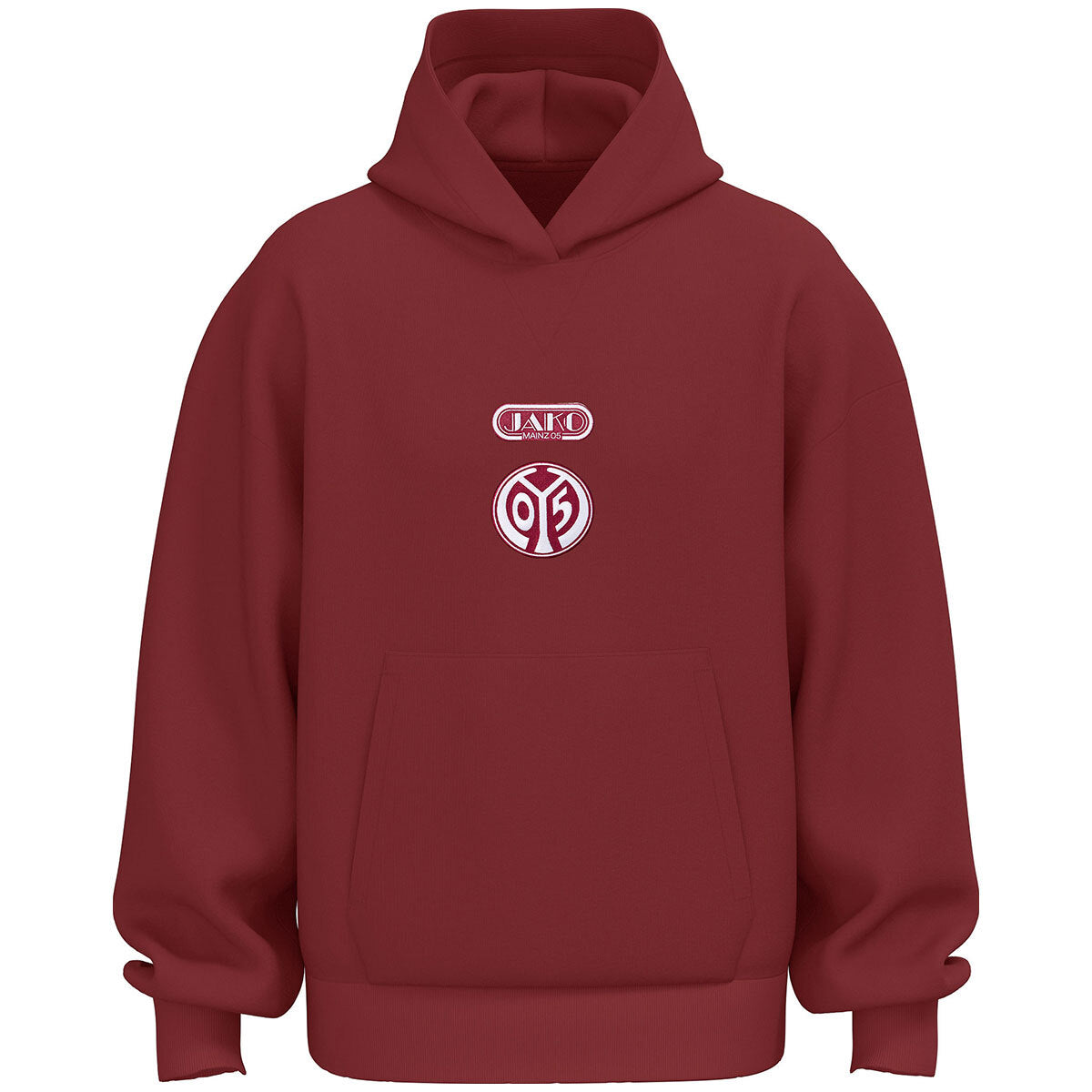 JAKO Mainz 05 Hooded Sweat Freizeit (rubinrot)