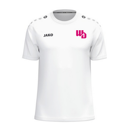 OOWV T-Shirt One Cotton Unisex Weiß (6101-000, Monogram:Pink)