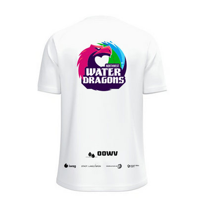 OOWV T-Shirt One Cotton Unisex Weiß (6101-000, Monogram:Schwarz)