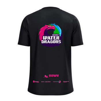OOWV T-Shirt One Cotton Unisex Schwarz (6101-800, Monogram:Pink)