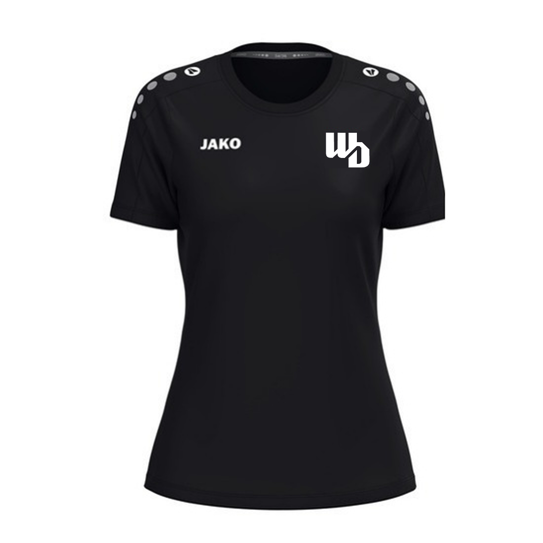 OOWV T-Shirt One Cotton Damen Schwarz (6101D-800, Monogram:Weiß)