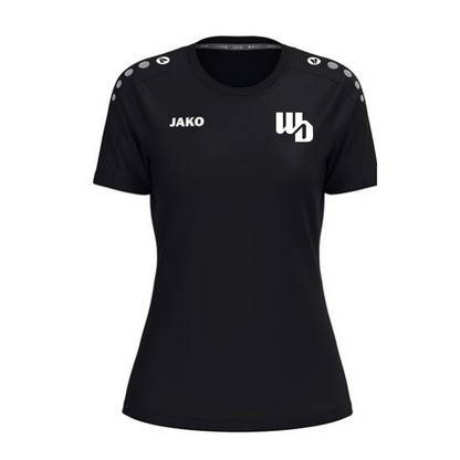 OOWV T-Shirt One Cotton Damen Schwarz (6101D-800, Monogram:Weiß)