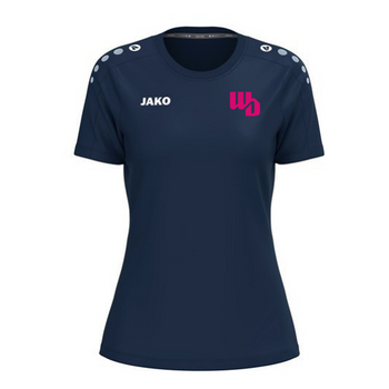 OOWV T-Shirt One Cotton Damen Blau (6101D-900, Monogram:Pink)