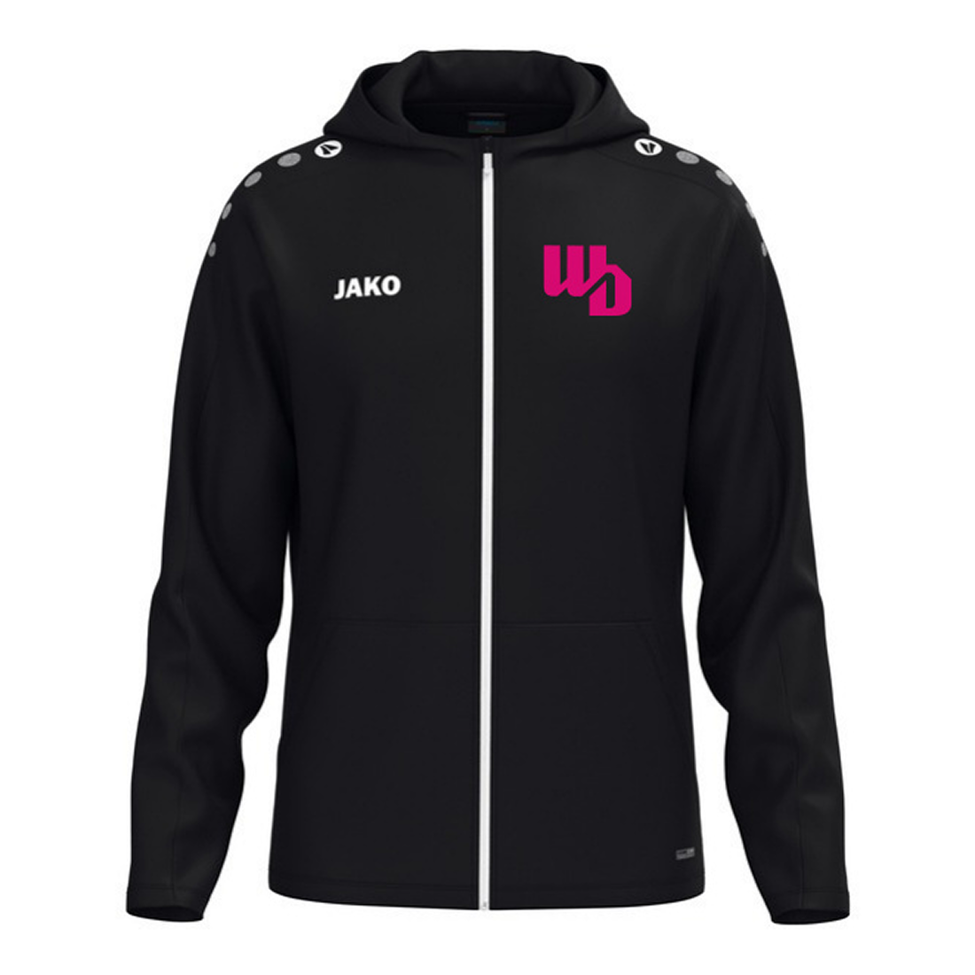 OOWV Jako Kapuzenjacke One Unisex Schwarz (6800-800, Monogram:Pink)