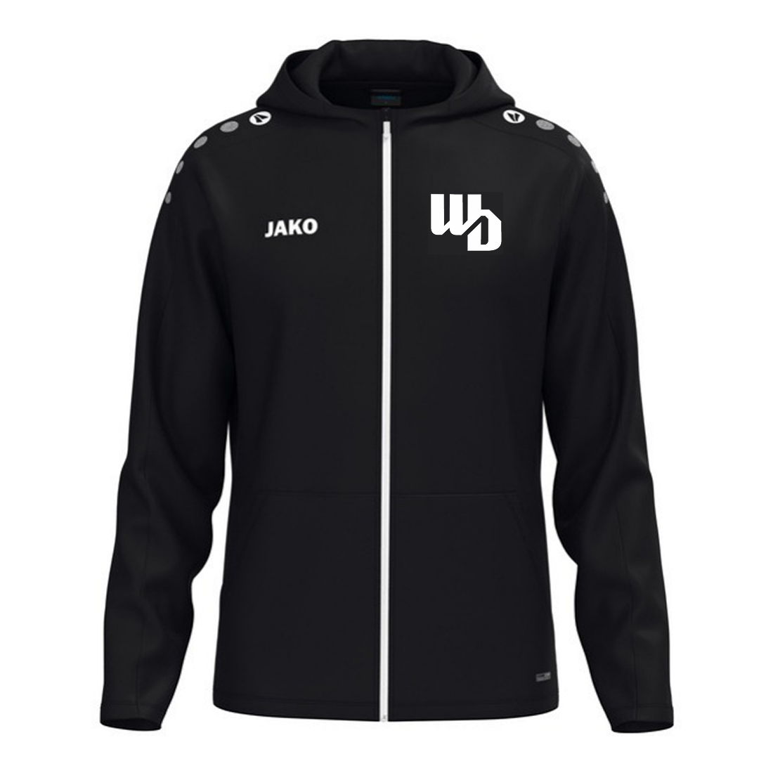 OOWV Jako Kapuzenjacke One Unisex Schwarz (6800-800, Monogram:Weiß)