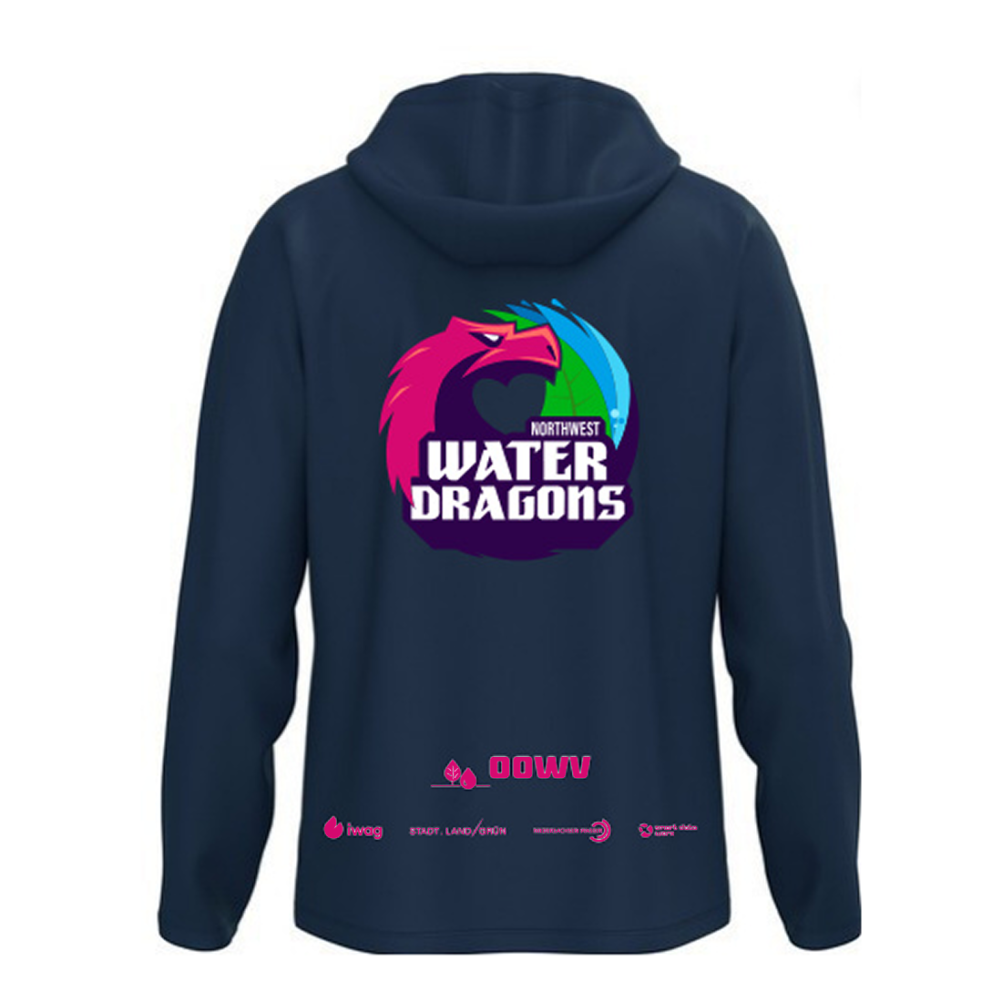 OOWV Jako Kapuzenjacke One Unisex Blau (6800-900, Monogram:Pink)
