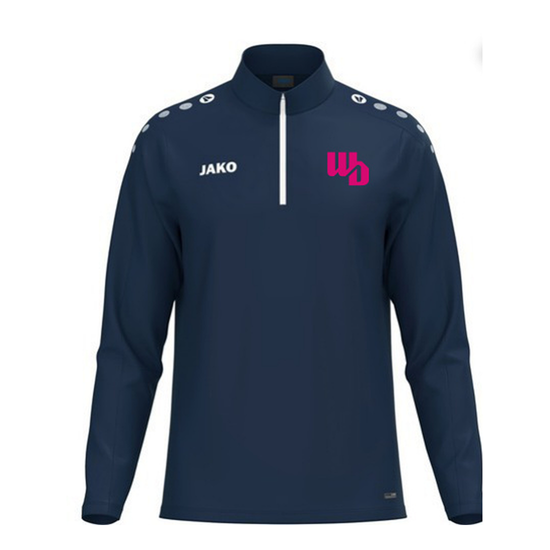 OOWV ZipTop Blau (8600-900, Monogram:Pink)
