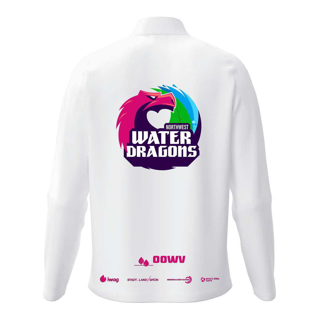 OOWV Freizeitjacke One  Unisex Weiß (9800-000, Monogram:Pink)