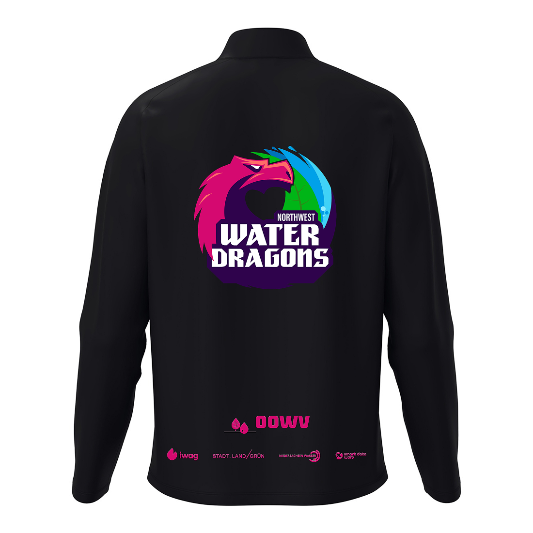OOWV Freizeitjacke One  Unisex Schwarz (9800-800, Monogram:Pink)