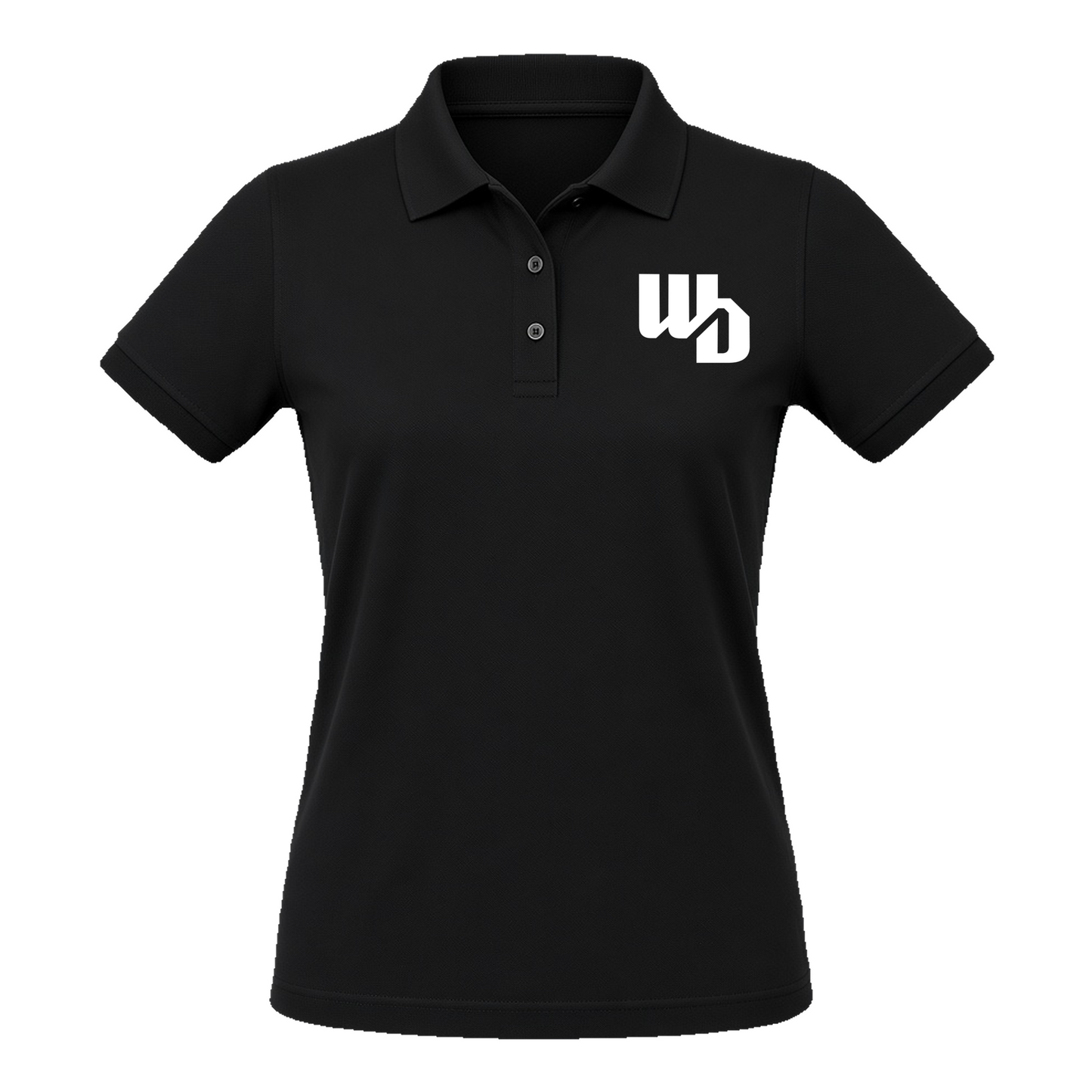 OOWV Polo Damen Schwarz (BCPW455, Monogram: Weiß)