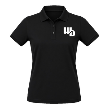 OOWV Polo Damen Schwarz (BCPW455, Monogram: Weiß)