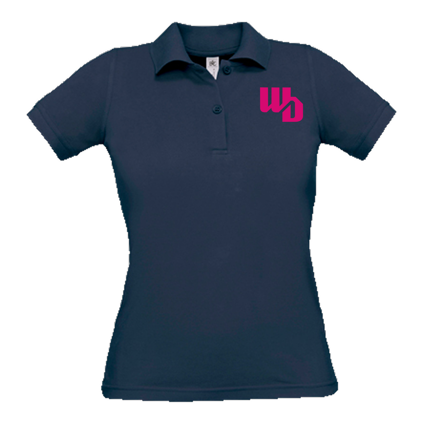 OOWV Polo Damen Navy (BCPW455, Monogram: Pink)