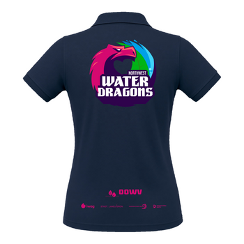 OOWV Polo Damen Navy (BCPW455, Monogram: Pink)