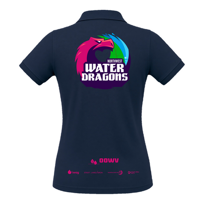 OOWV Polo Damen Navy (BCPW455, Monogram: Pink)