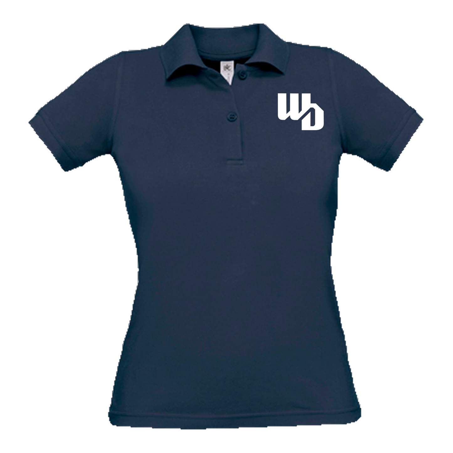OOWV Polo Damen Navy (BCPW455, Monogram: Weiß)