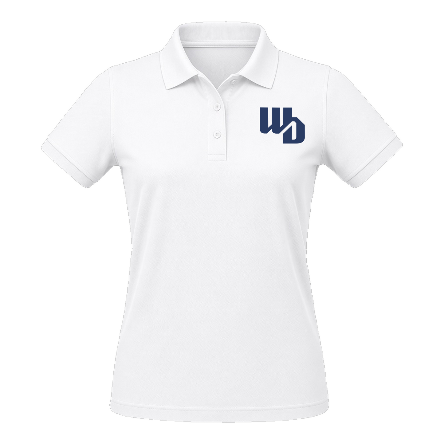OOWV Polo Damen Weiß (BCPW455, Monogram: Lila)