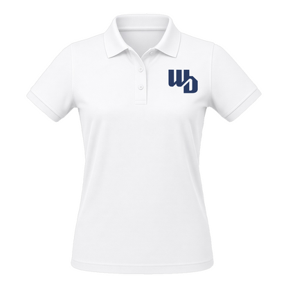 OOWV Polo Damen Weiß (BCPW455, Monogram: Lila)