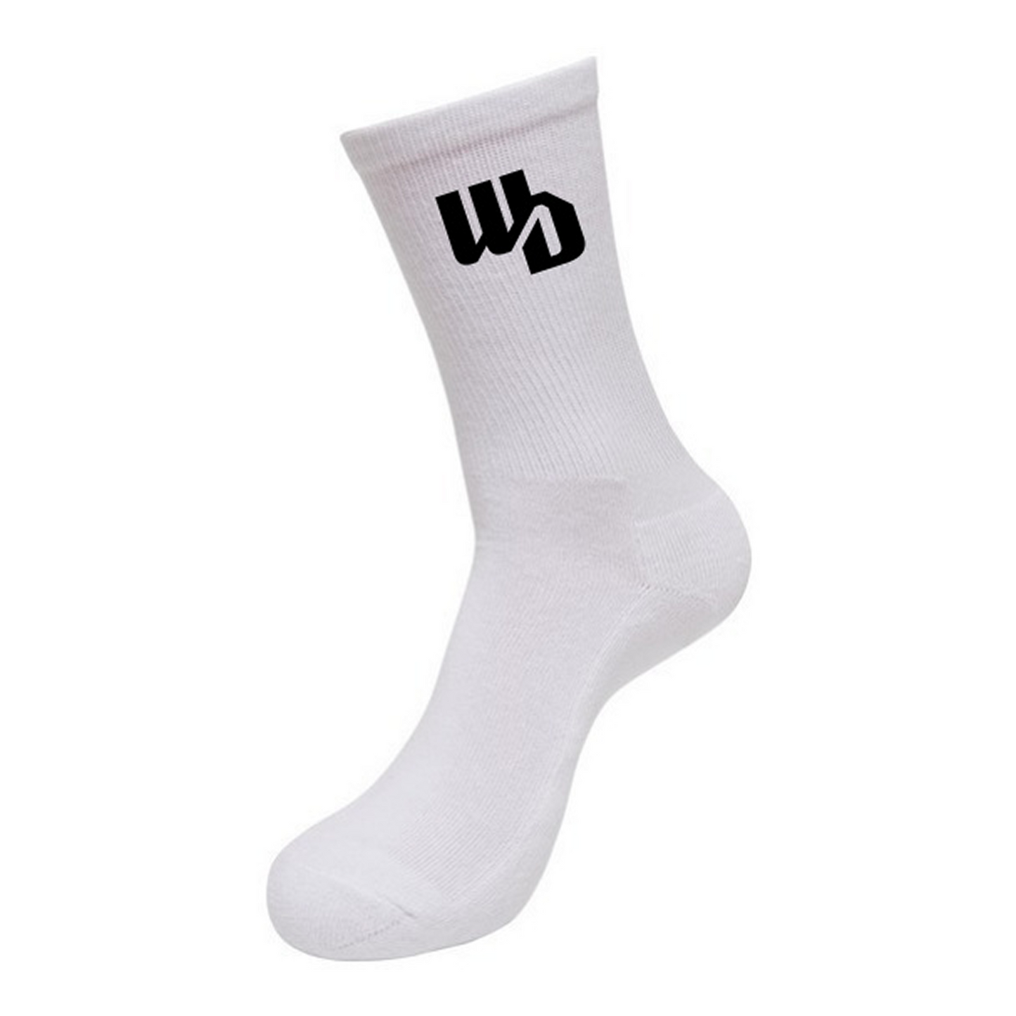 OOWV Socken Weiß (BY201, Monogram: Schwarz)