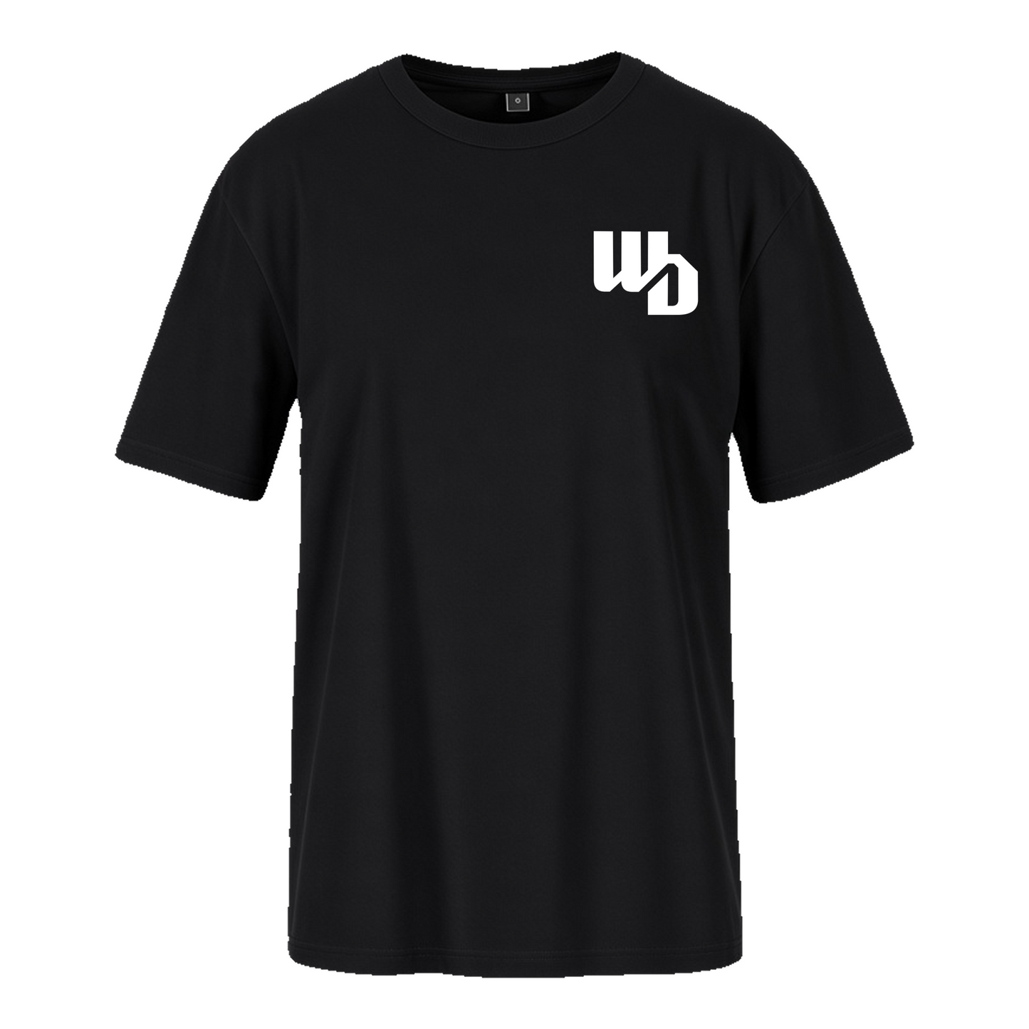 OOWV T-Shirt Damen Schwarz (BY211, Monogram: Weiß)