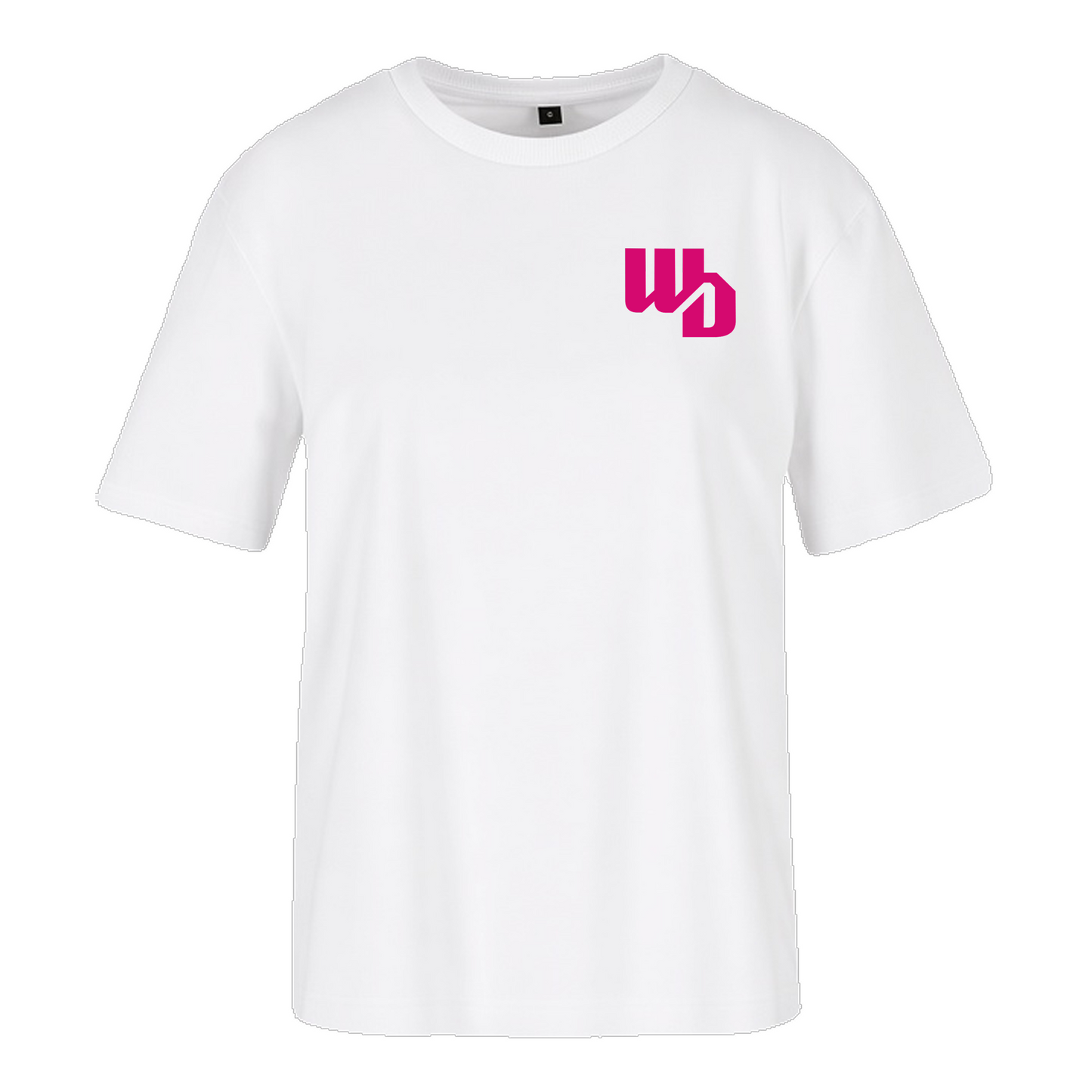 OOWV T-Shirt Damen Weiß (BY211, Monogram: Pink)