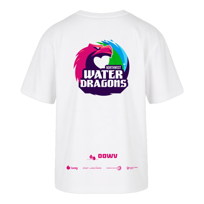 OOWV T-Shirt Damen Weiß (BY211, Monogram: Pink)