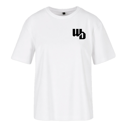 OOWV T-Shirt Damen Weiß (BY211, Monogram: Schwarz)