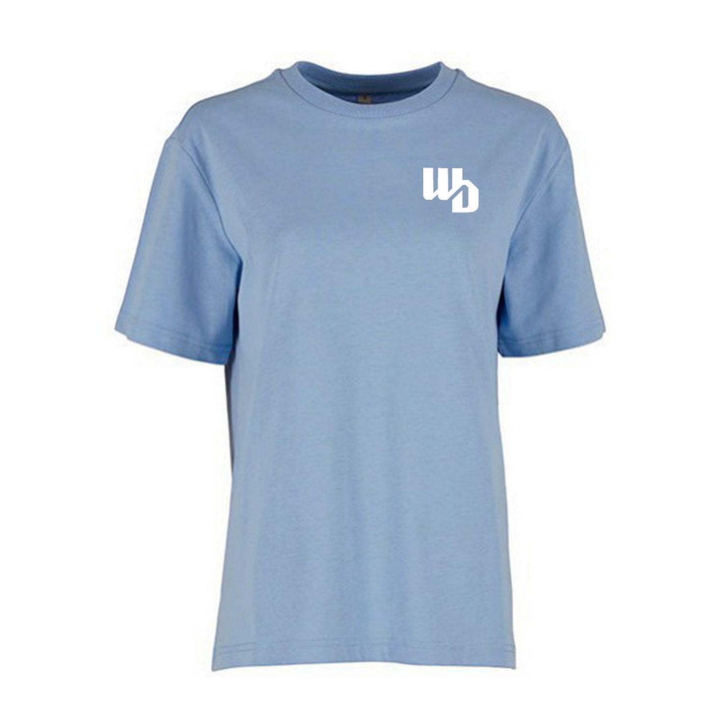 OOWV T-Shirt Damen Blau (BY211, Monogram:Weiß)