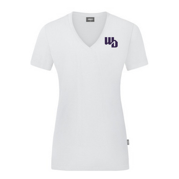 OOWV T-Shirt Damen Weiß (C6120D-000, Monogram: Lila)