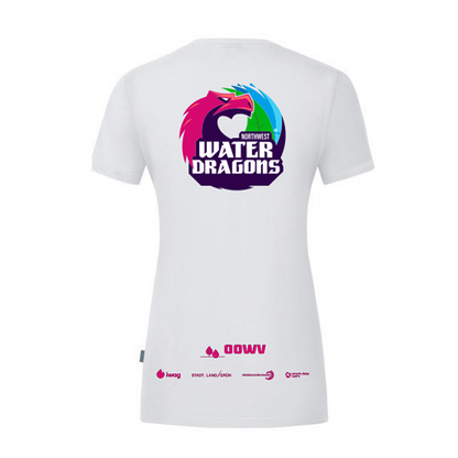 OOWV T-Shirt Damen Weiß (C6120D-000, Monogram: Pink)
