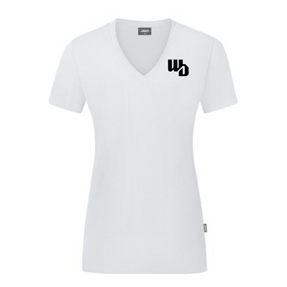 OOWV T-Shirt Damen Weiß (C6120D-000, Monogram: Schwarz)