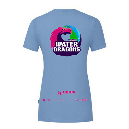 OOWV T-Shirt Damen Blau (C6120D-460, Monogram: Pink)